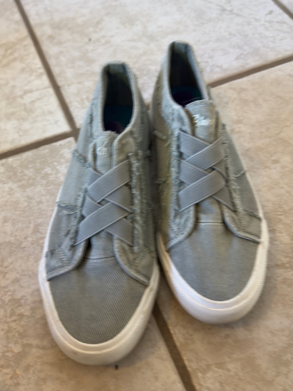 Blowfish Slip-On Sneakers in Light Gray/green